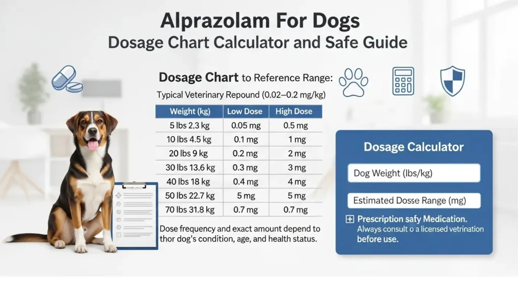 Alprazolam For Dogs Dosage Chart Calculator