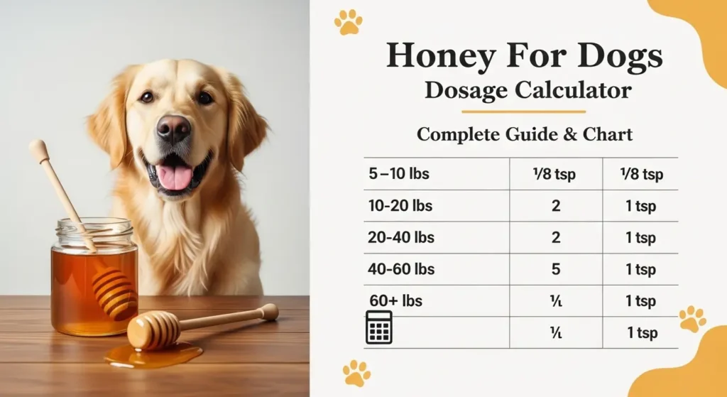 Honey For Dogs Dosage Per Day Calculator