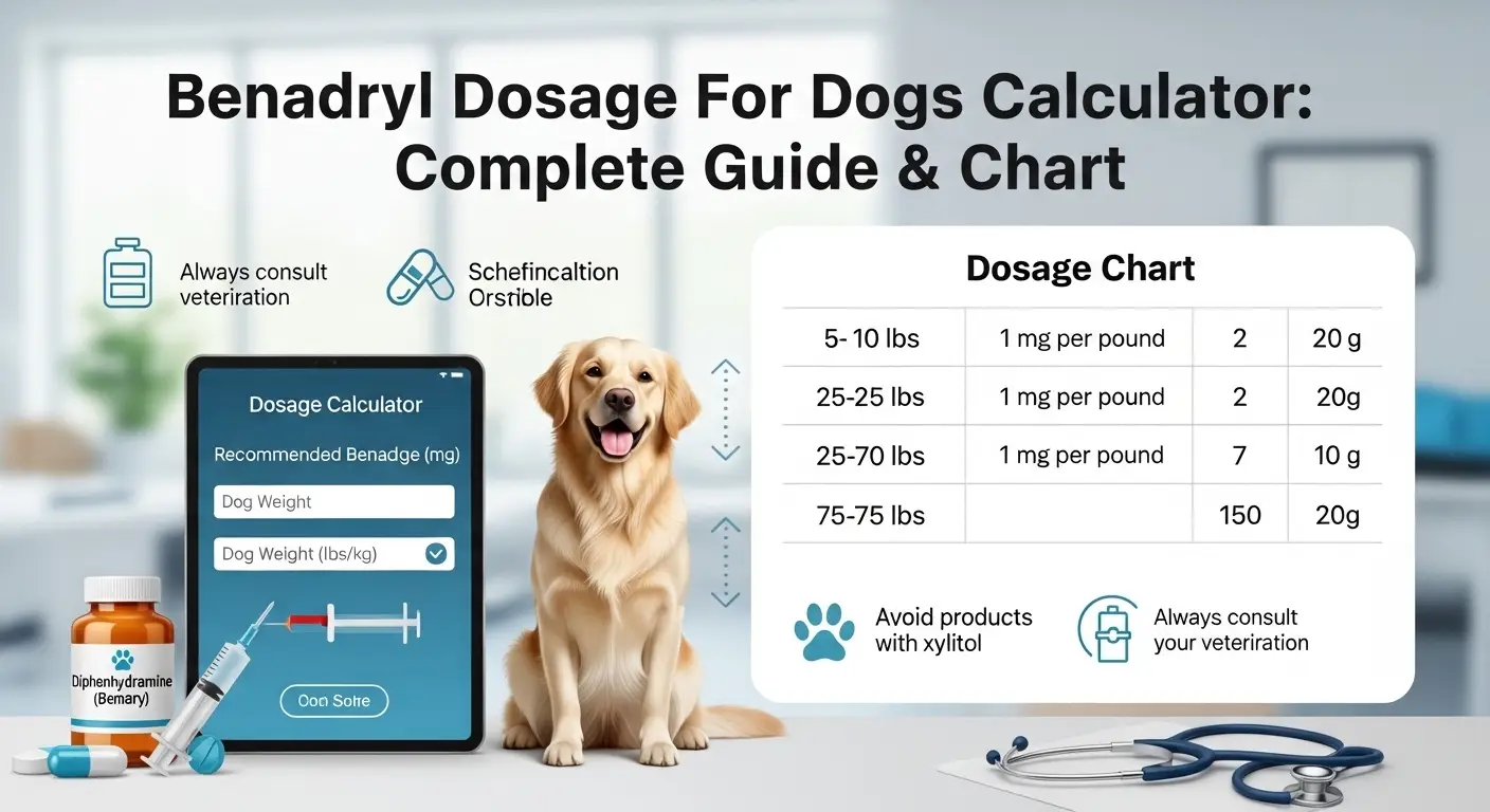 Picture Idea: Benadryl Dosage For Dogs Calculator Complete Guide Chart
