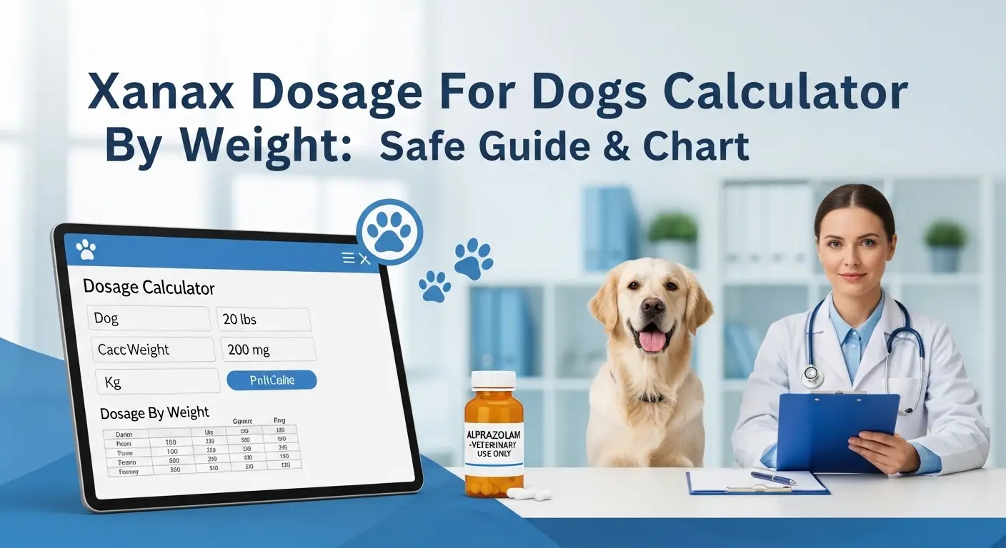 Xanax Dosage For Dogs Calculator By Weight Safe Guide & Chart