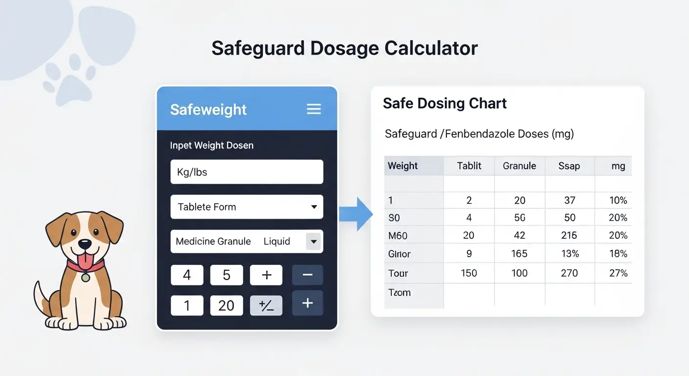 Safeguard Dosage Calculator For Dogs And Safe Dosing Chart