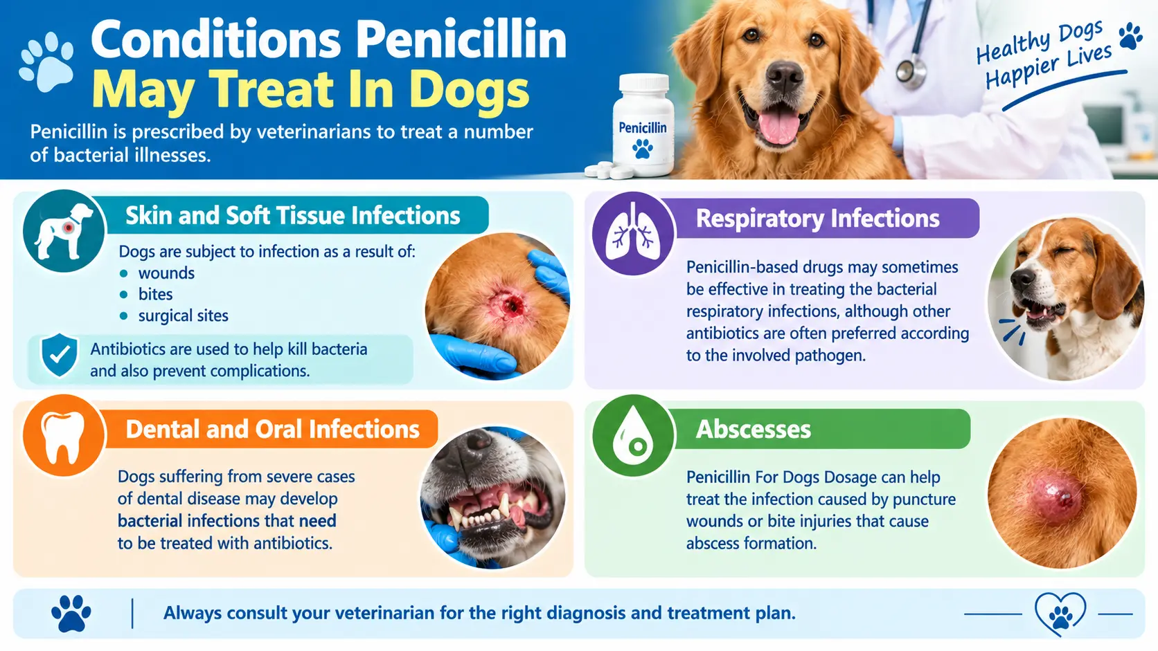 Conditions Penicillin May Treat In Dogs