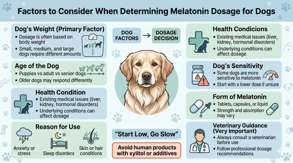Factors to Consider When Determining Melatonin Dosage for Dogs