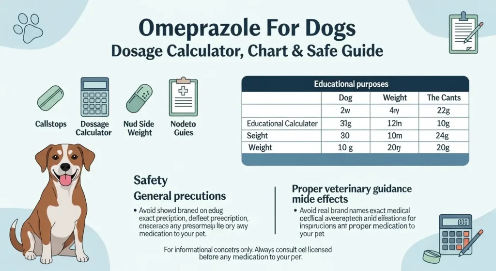 Omeprazole for Dogs Dosage Calculator by Weight