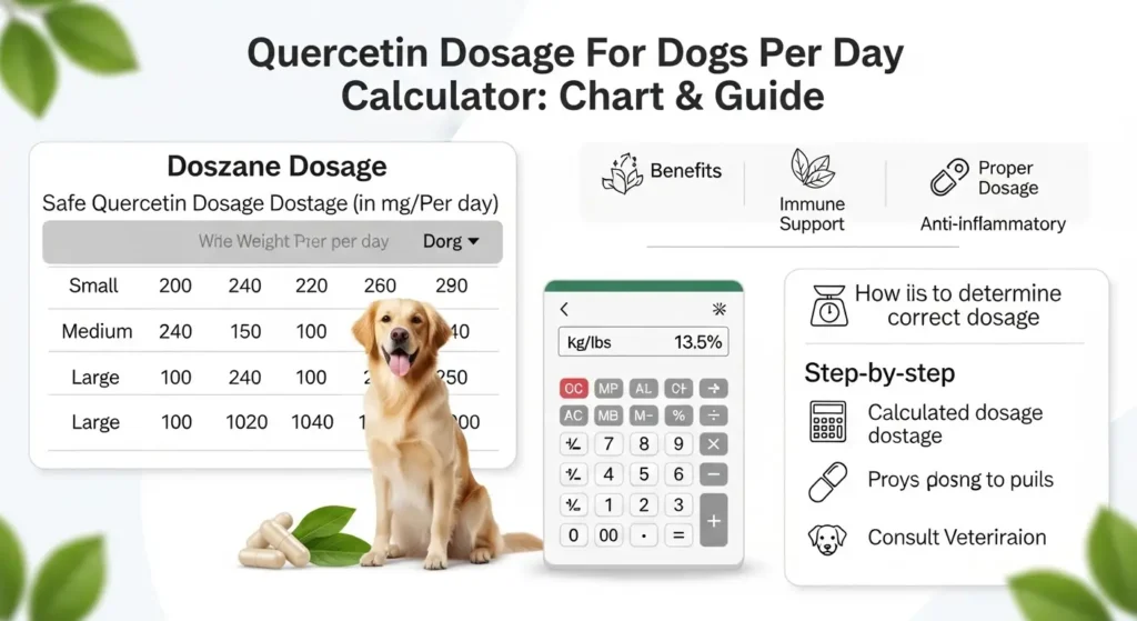 Quercetin Dosage For Dogs Per Day Calculator