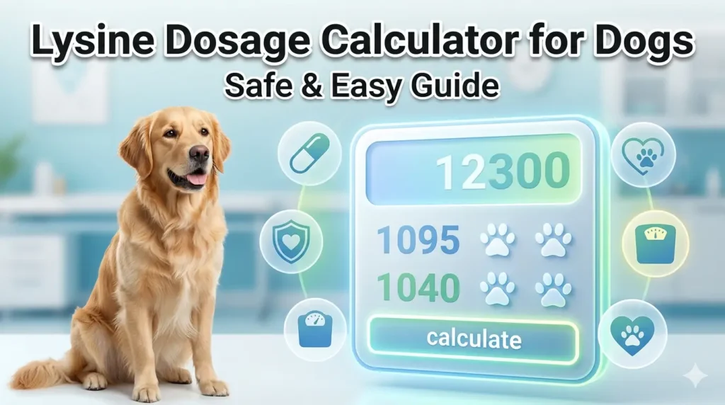 Lysine Dosage For Dogs Calculator
