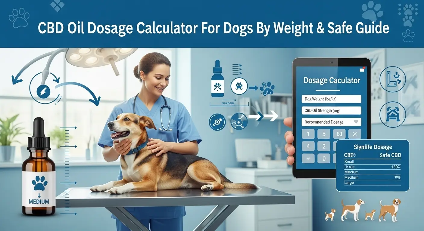 CBD Oil Dosage Calculator For Dogs By Weight & Safe Guide