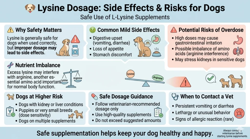 Lysine Dosage Side Effects & Risks for Dogs
