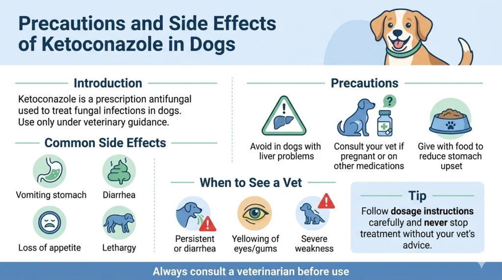 Precautions and Side Effects of Ketoconazole in Dogs