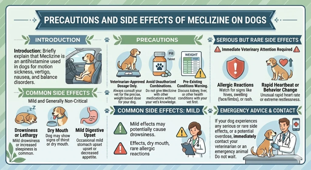 Precautions and Side Effects of Meclizine on Dogs