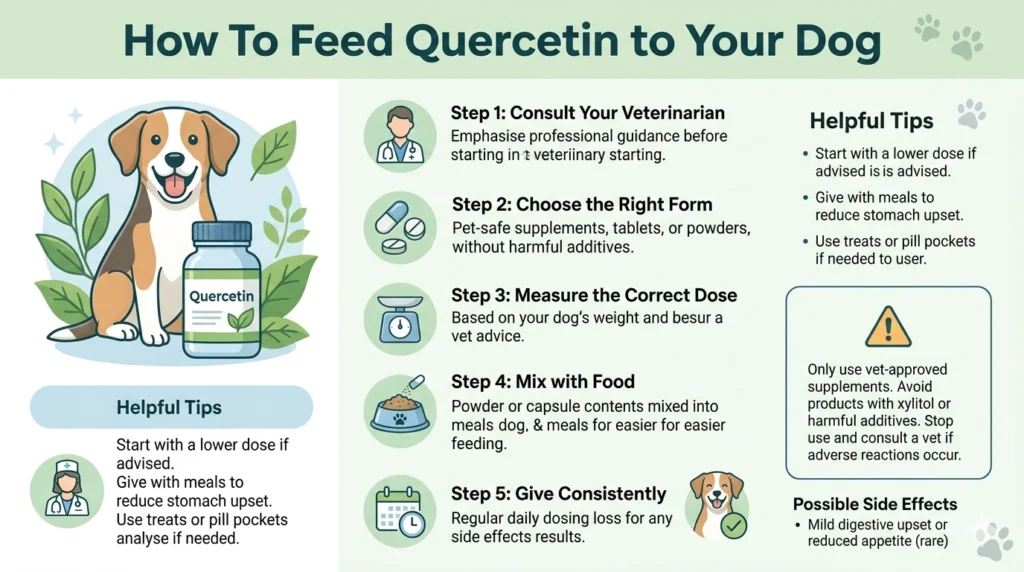 How To Feed Quercetin to Your Dog?