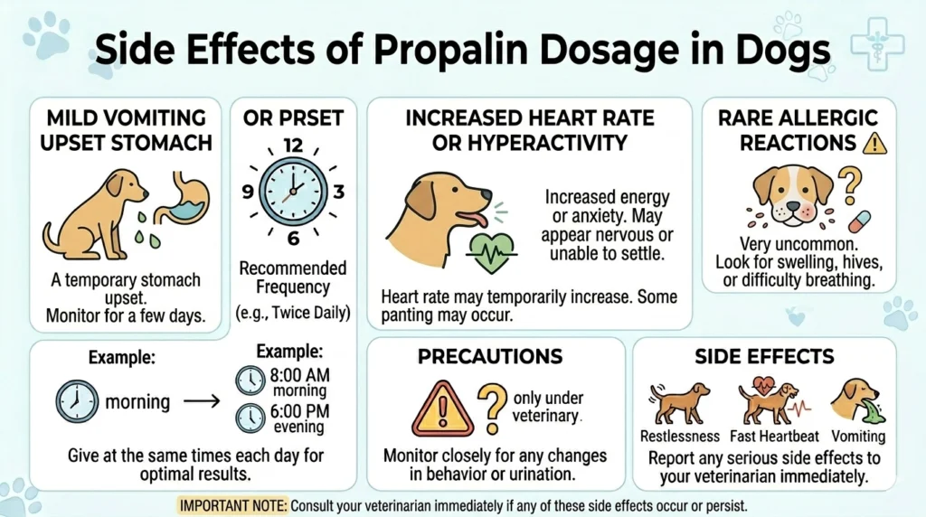 Side Effects of Propalin Dosage in Dogs