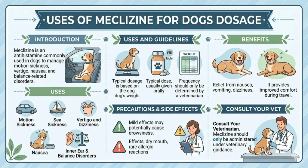 Uses of Meclizine for Dogs Dosage