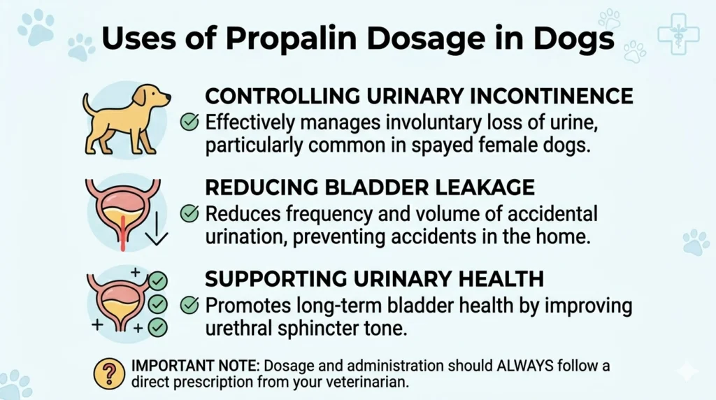 Uses of Propalin Dosage in Dogs