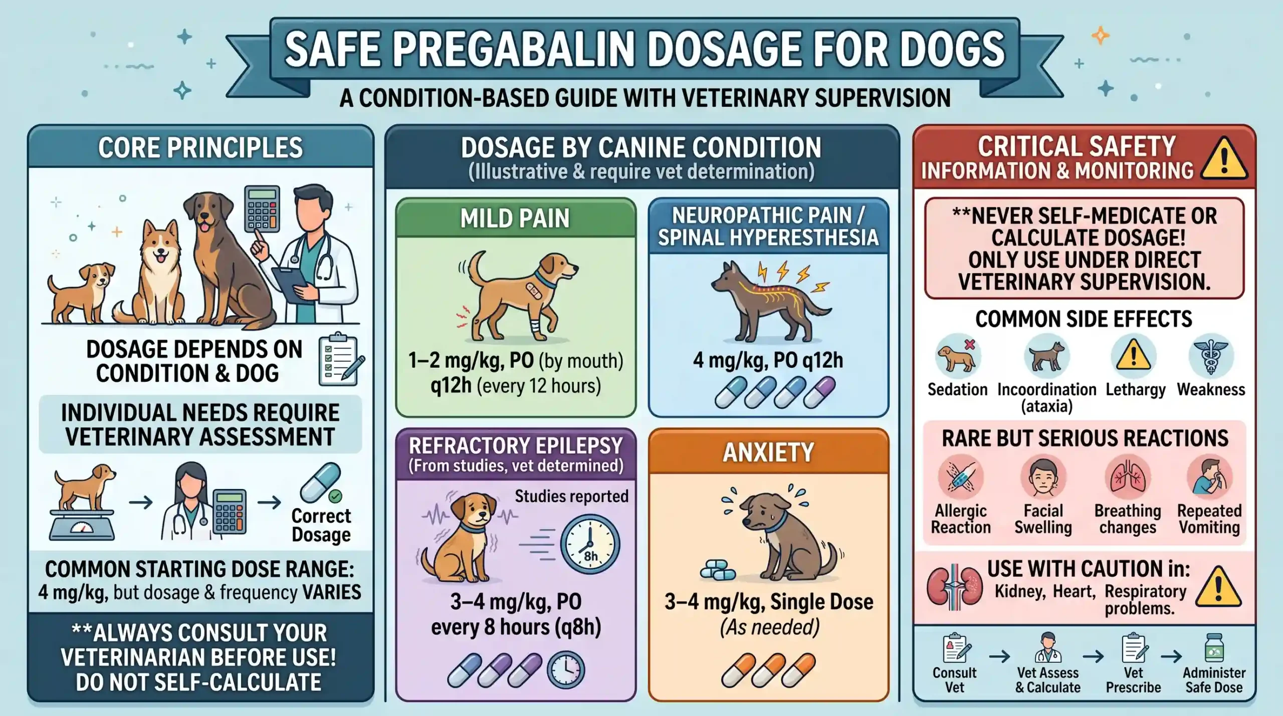 Pregabalin For Dogs Dosage Chart & Calculator by Weight 2 What is the safe Pregabalin Dosage For Dogs