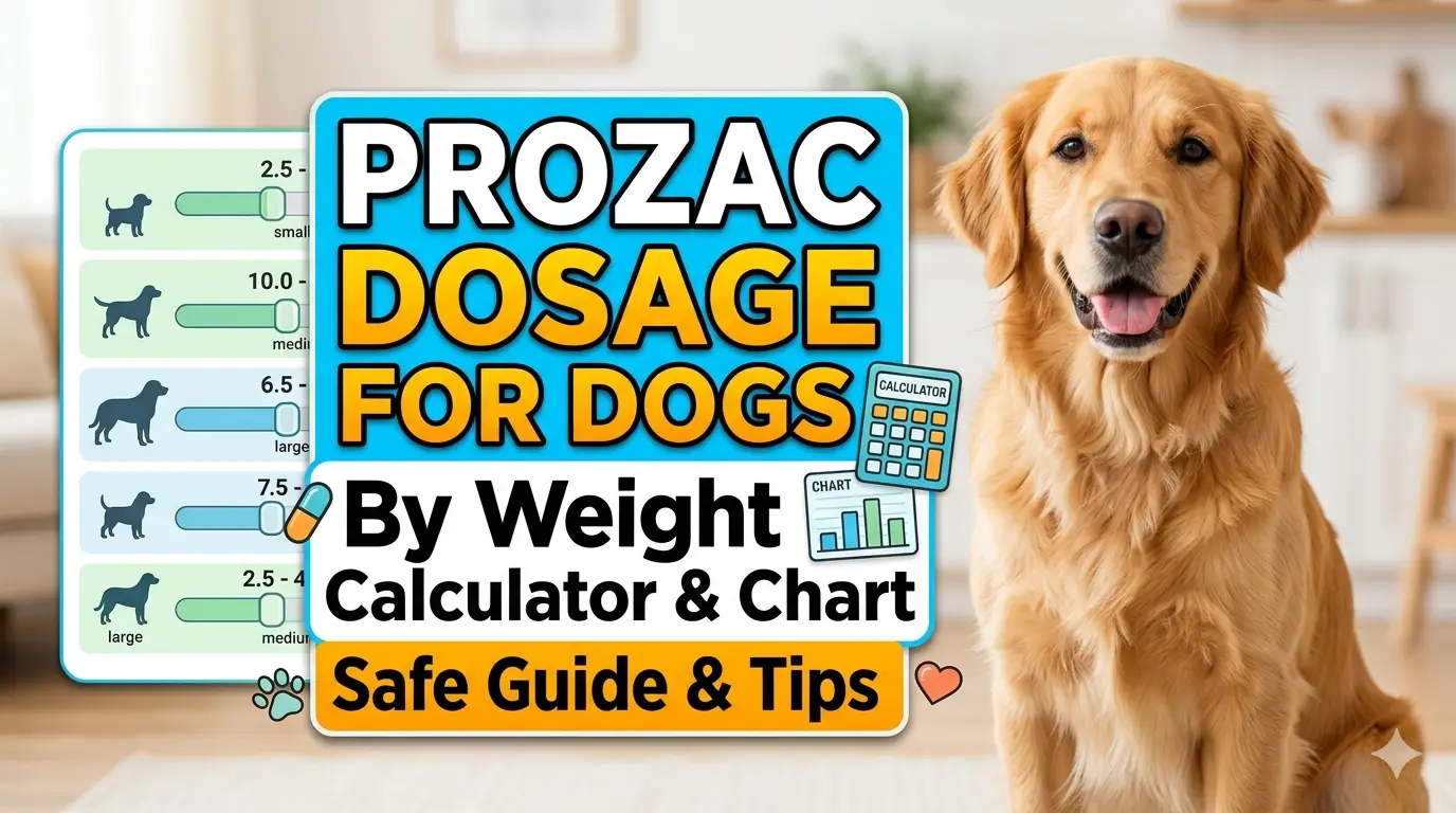 Prozac Dosage For Dogs By Weight Calculator, Chart & Safe Guide