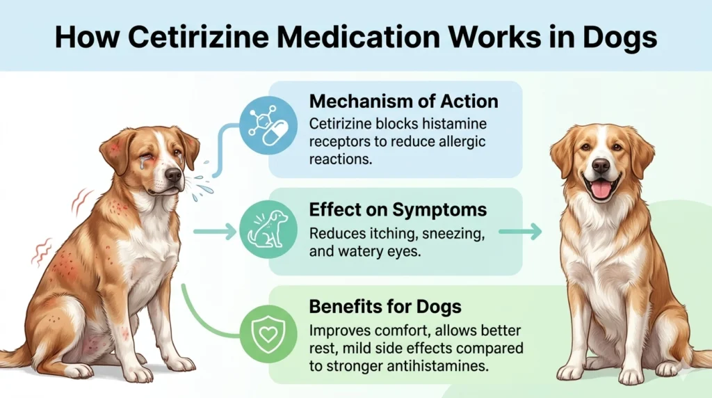 How Cetirizine Medication Works in Dogs