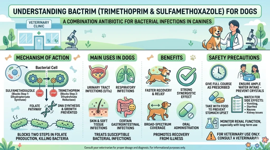 How (Trimethoprim and Sulfamethoxazole) Bactrim Works in Dogs
