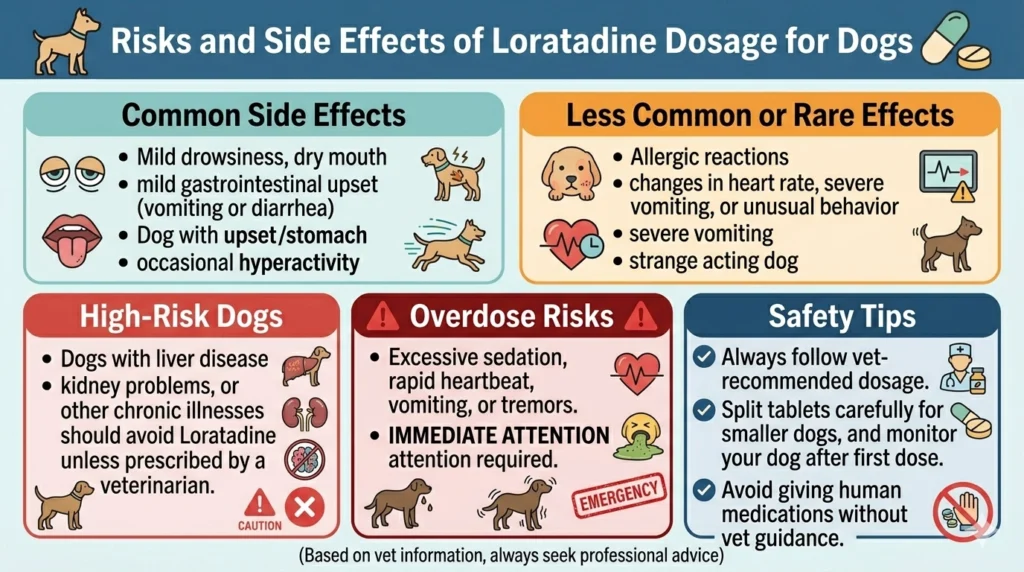 Risks and Side Effects of Loratadine Dosage for Dogs