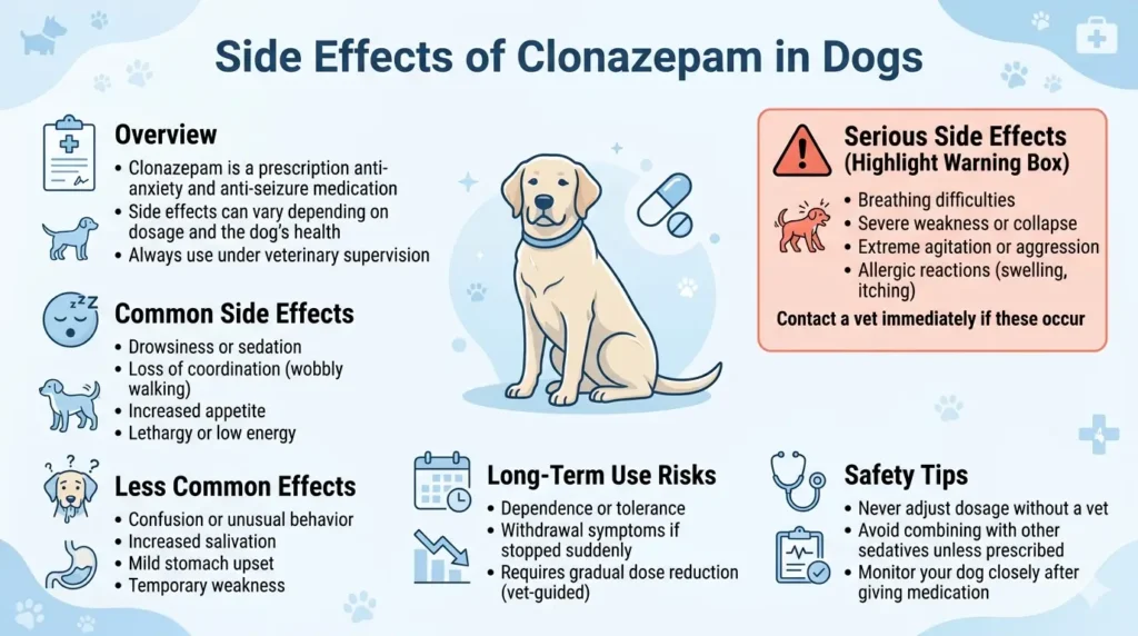 Side Effects of Clonazepam in Dogs