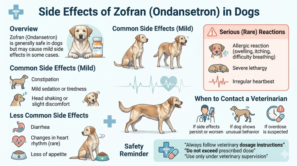 Side Effects of Zofran (Ondansetron) Dosage in Dogs