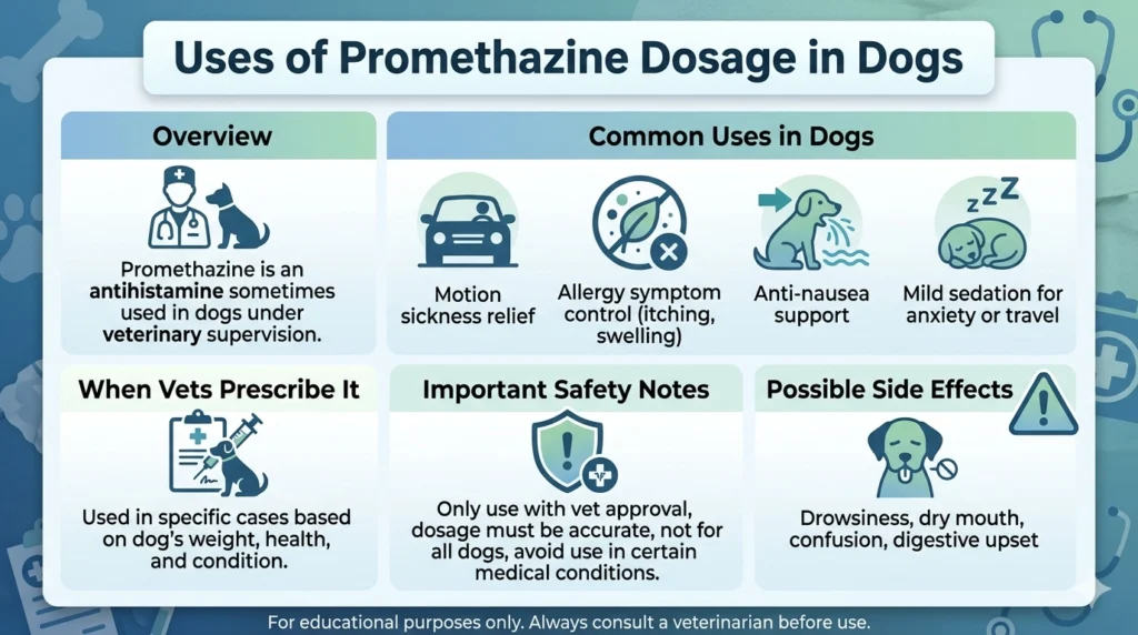 Uses of Promethazine Dosage in Dogs
