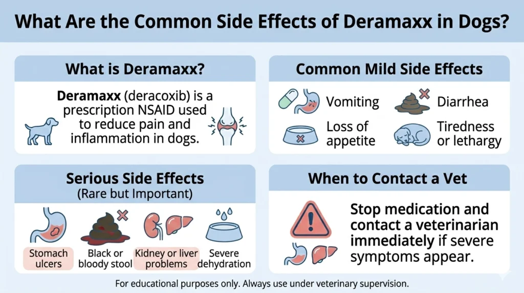 What Are the Common Side Effects of Deramaxx in Dogs