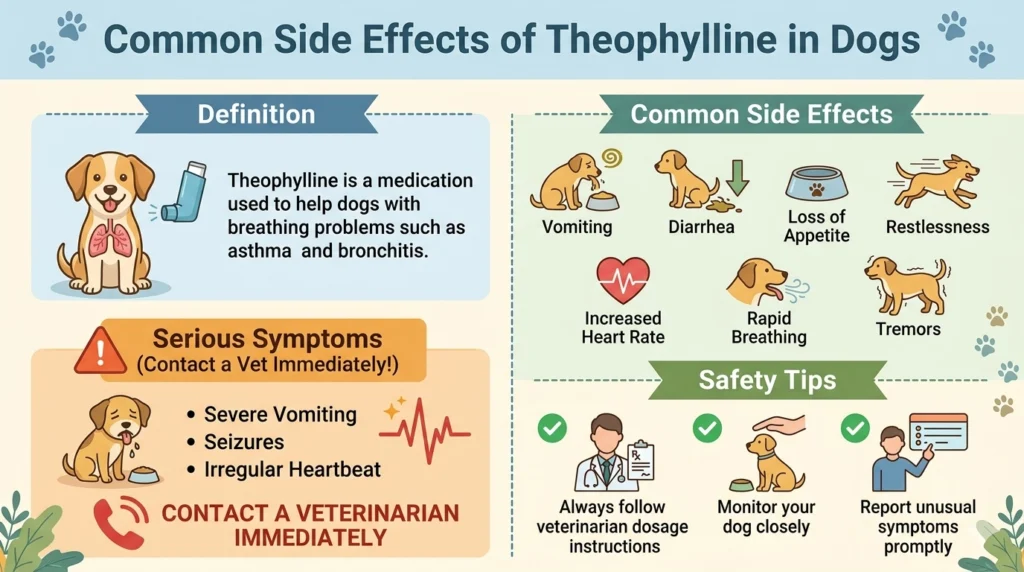 What Are the Common Side Effects of Theophylline in Dogs