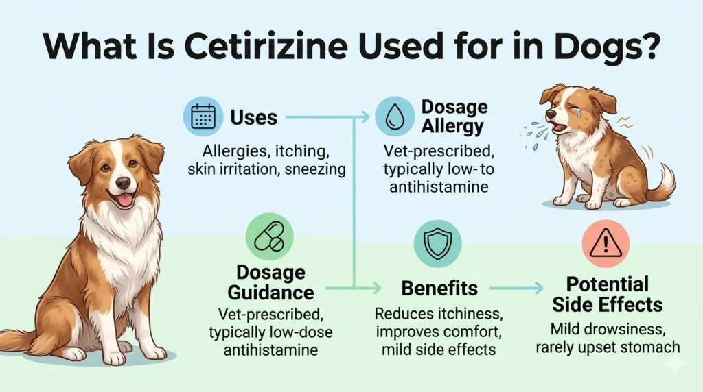 What Is Cetirizine Used for in Dogs