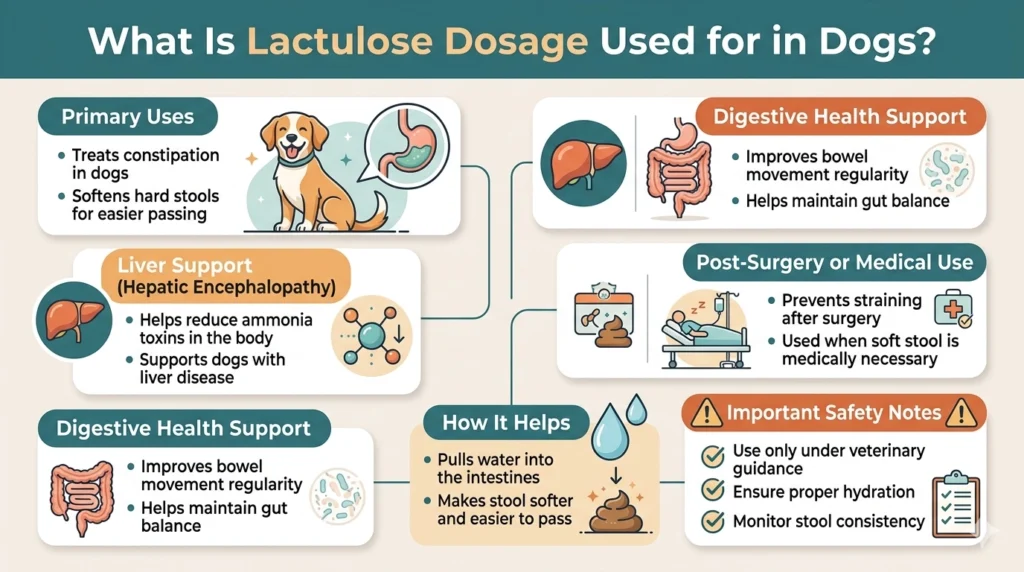 What Is Lactulose Dosage Used for in Dogs