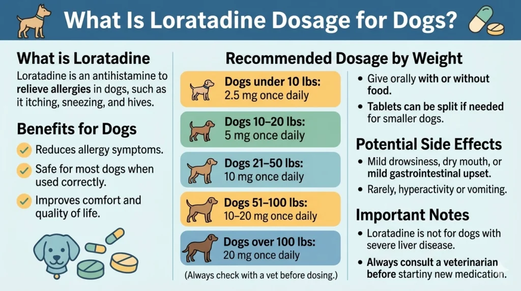 What Is Loratadine Dosage for Dogs