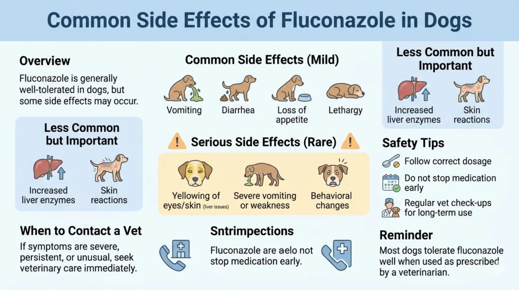 What are the Common Side Effects of Fluconazole in Dogs