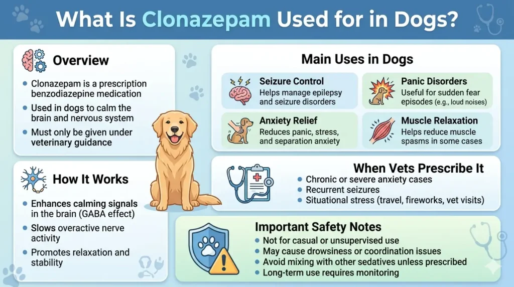 What is Clonazepam Used for in Dogs