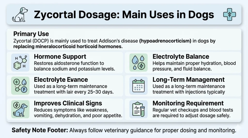 Zycortal Dosage Main Uses in Dogs