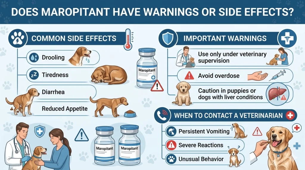 Does Maropitant Have Warnings or Side Effects