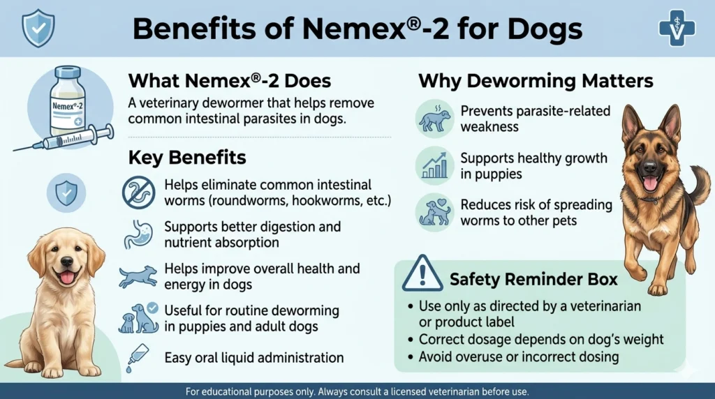 Benefits of Nemex®-2 for Dogs