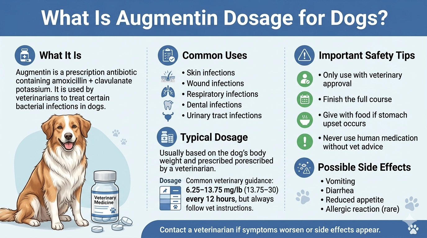 Augmentin Dosage For Dogs Calculator, Chart & Safe Guide 1 What Is Augmentin Dosage for Dogs