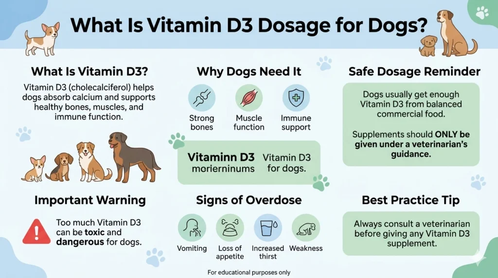 What Is Vitamin D3 Dosage for Dogs