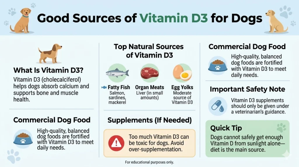 What are Good Sources of Vitamin D3 for Dogs