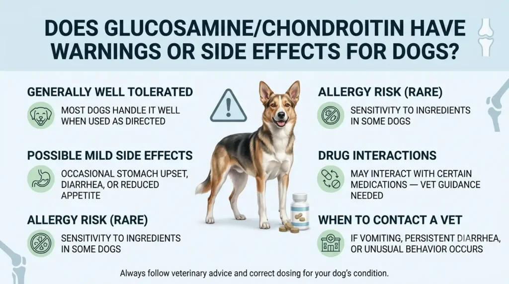 Does GlucosamineChondroitin Have Warnings or Side Effects