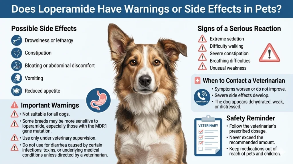 Does Loperamide Have Warnings or Side Effects in Pets