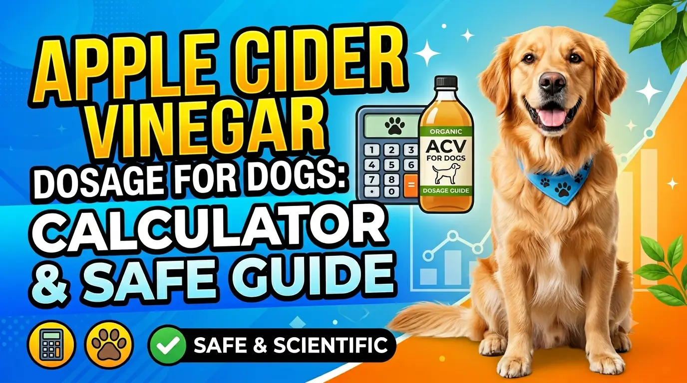 Apple Cider Vinegar Dosage For Dogs: Calculator & Safe Guide