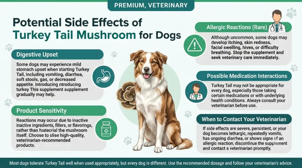 Turkey Tail Dosage For Dogs: Calculator & Complete Guide 3 Potential Side Effects of Turkey Tail Mushroom for Dogs