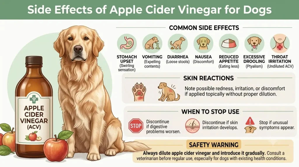 Side Effects of Apple Cider Vinegar for Dogs
