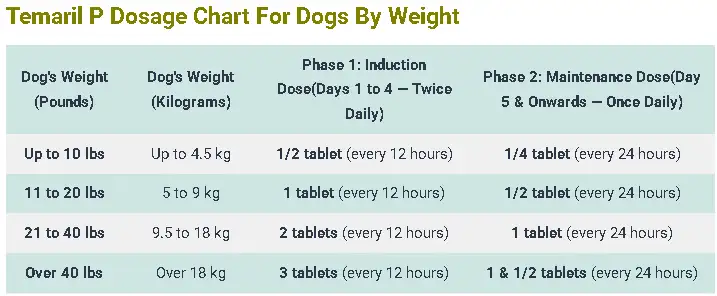 Temaril P Dosage For Dogs: Calculator, Chart & Safe Guide 4 Temaril P Dosage Chart For Dogs By Weight