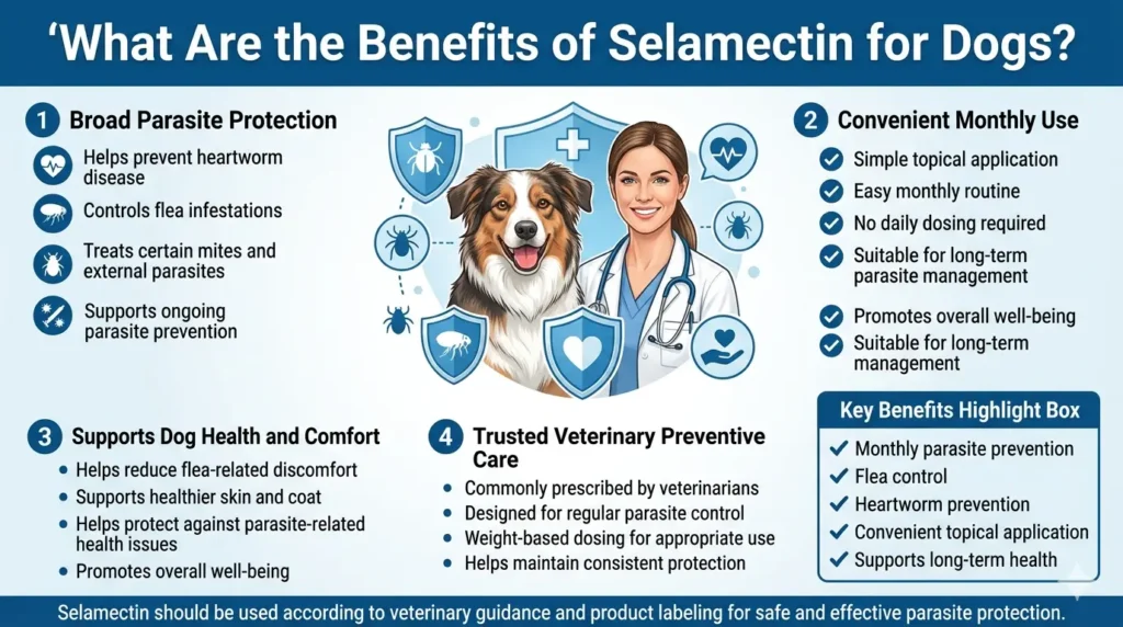 Selamectin Dosage For Dogs Calculator, Chart & Safe Guide 2 What Are the Benefits of Selamectin for Dogs