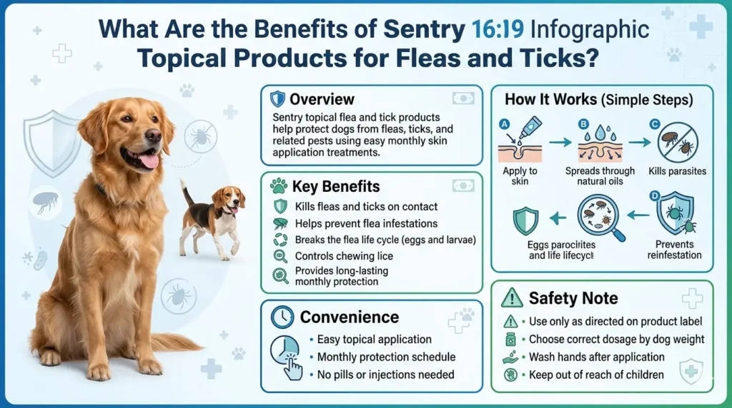 Sentry Fiproguard Plus Dosage For Dogs: Calculator & Safe Guide 2 What Are the Benefits of Sentry Topical Products for Fleas and Ticks