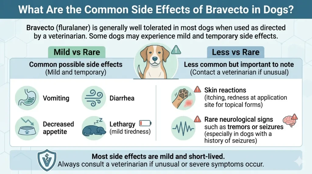 Bravecto Dosage For Dogs Calculator, Chart & Safe Guide 3 What Are the Common Side Effects of Bravecto in Dogs