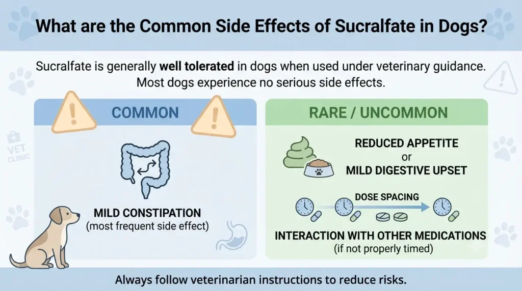 What are the Common Side Effects of Sucralfate in Dogs