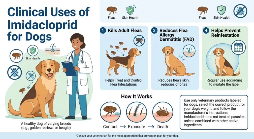 Imidacloprid Dosage For Dogs: Calculator & Safe Dosage Guide 2 Clinical Uses of Imidacloprid for Dogs